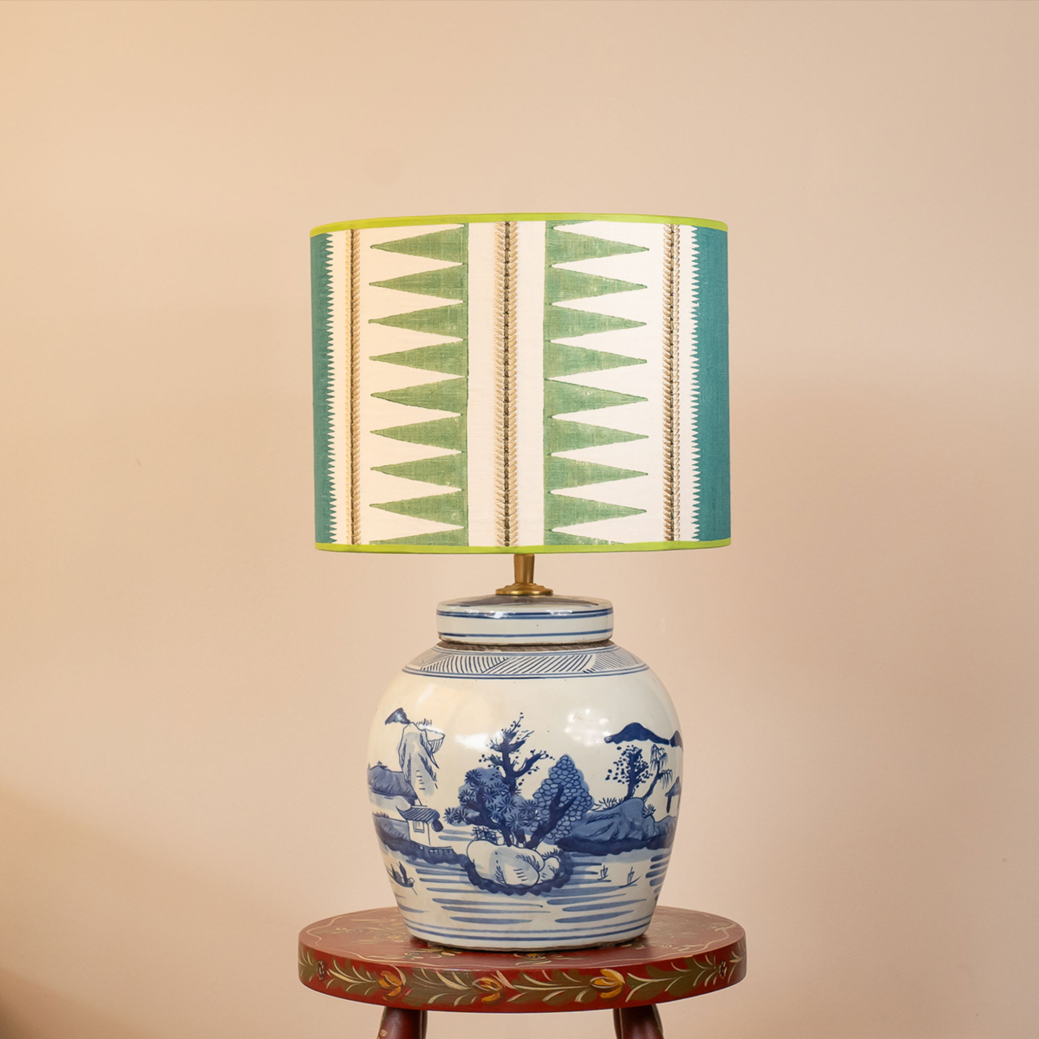 Lampenset Muse met Satori kap en Mei Shan voet. EMMS Studio