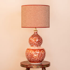 Rosella Bloom lampenset met Dots kap en Florenza keramieken voet EMMS Studio